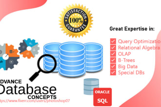 help you in advance database assignments and projects