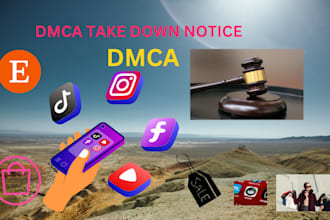 takedown copyright infringements with dmca on telegram, google, etsy