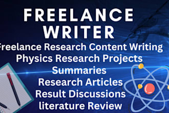do freelance writing for research content