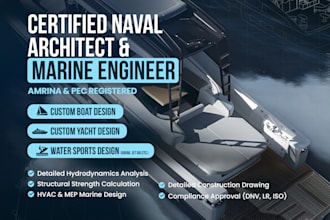 design and analyze offshore, ships, yachts, pontoons, boats