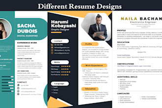 design and rewrite, cv, resume and cover letter for 5 dollars only