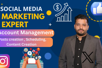 social media growth marketer and manage account