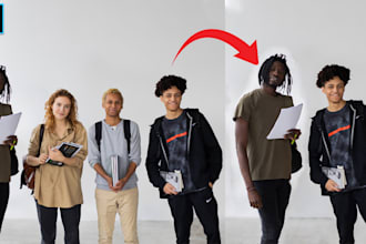 do add or remove person objects, test, logo, from your image