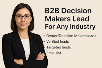 collect b2b leads and decision makers for your business