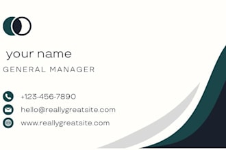 design your business and visiting cards