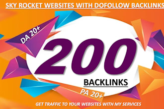 provide you 200 SEO dofollow backlinks blog comments with high da,pa,tf,cf