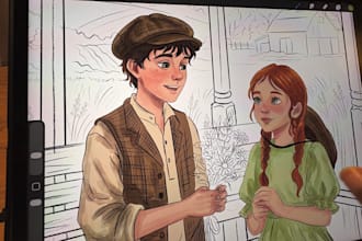 do watercolor hand made illustration