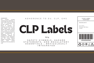 create and design clp compliant label, ghs label, pictograms