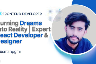 craft your dream website as expert react web developer