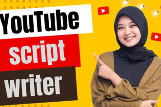 do youtube video script writing as a professional youtub scriptwriter
