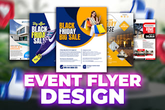 design amazing event flyer and poster