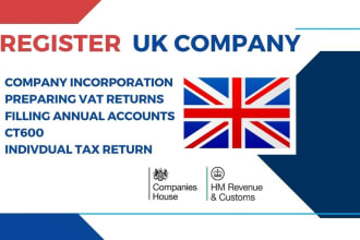do UK company registration tax return and vat return
