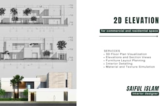 design 3d floor plan for residential and commercial building