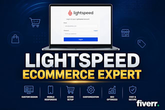 design, develop lightspeed ecommerce store