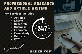 write report, essay, business management, research and article writing
