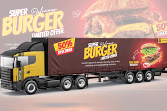 design a professional trailer wrap, box trailer and vehicle wrap