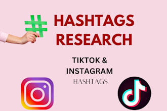 generate the right hashtags for your instagram and tiktok