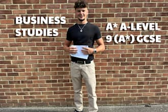 be your business studies tutor for gcse or alevel