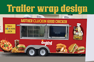 do vehicle wrap decal for van car food truck trailer bot and many more