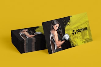 create 4 different business card design within 5 hours
