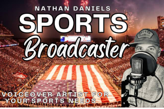 be your american male sports broadcaster voiceover