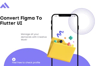 convert creative figma design into responsive flutter app