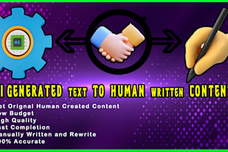 convert ai content to fully in hand written content