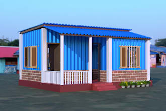 3d architect plan or model