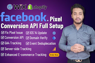 setup facebook pixel conversion API for shopify or wordpress