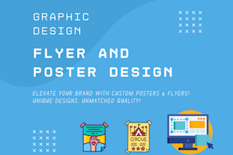 design amazing flyer, poster or banners