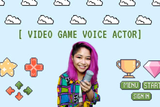 be the voice of your female video game characters