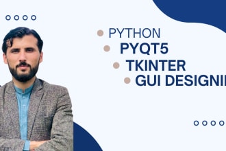 do python gui in pyqt, tkinter qt designer for desktop application