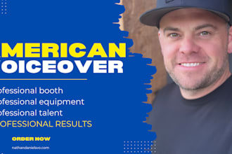 be your deep american male voiceover professional