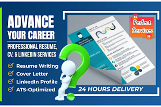 write perfect CV, resume and optimize linkedin