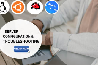 do your linux server configuration and troubleshooting