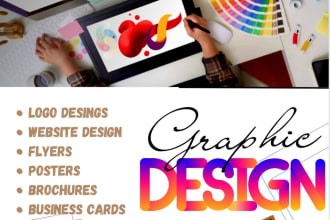 graphic design work using photoshop, canva, and illustrator