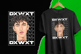 design custom anime graphic t shirt art design