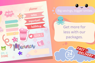 design cute and custom digital stickers for your brand