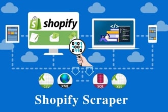 scrape shopify site products and import wordpress site