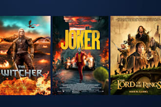design a unique, professional movie poster for your film