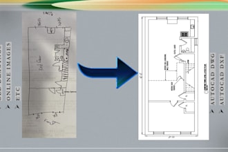 convert sketches to autocad drawings
