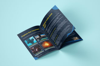 design two fold, trifold brochures or any poster, flyer