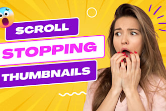 design an eye catching youtube thumbnail
