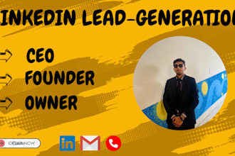 provide b2b lead generation, CEO, owner, email list building