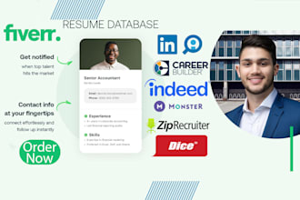 recruit candidates CV sourcing from USA job boards