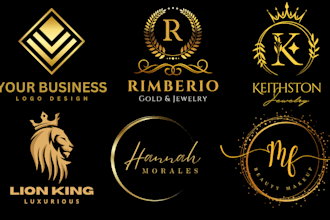 craft exquisite minimalist luxury gold logo