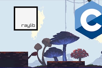 create a 2d game for both web and desktop using c and raylib