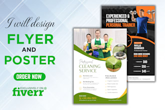 design a professional flyer and poster