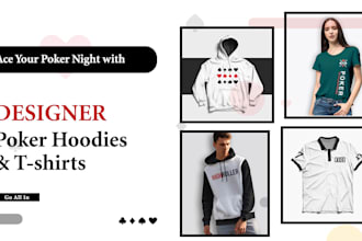 design poker hoodies and t shirts for your poker night