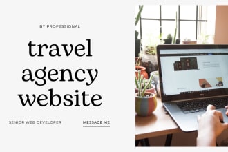 craft stunning travel agency website or travel affiliate website